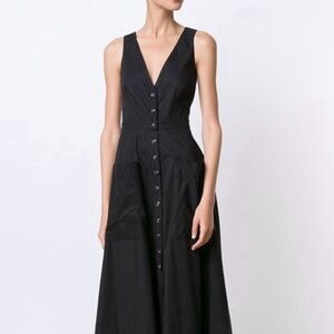 SALONI Black Button-Down Dress